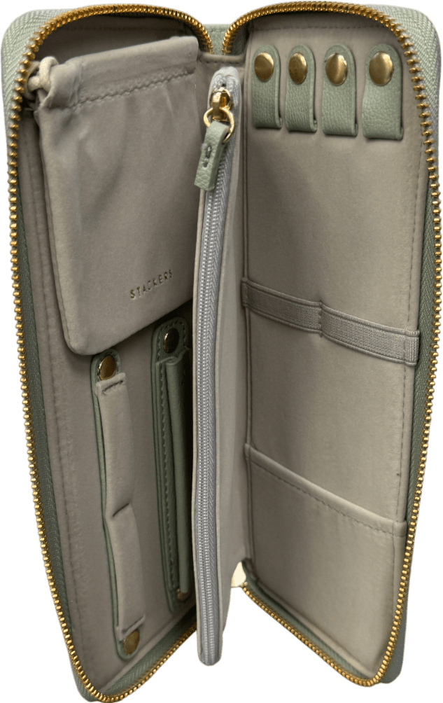 Stackers Jewellery Wallet, Sage Green One Size - Reliked