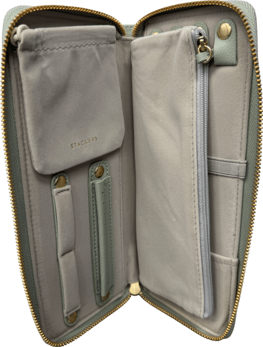 Stackers Jewellery Wallet, Sage Green One Size - Reliked