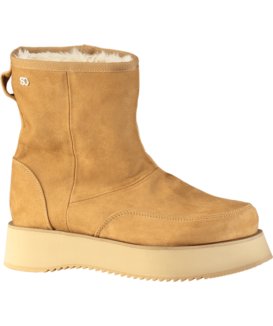 Stand Oil Beige Hatched Winter Boots UK 5 EU 38 👠 - Reliked