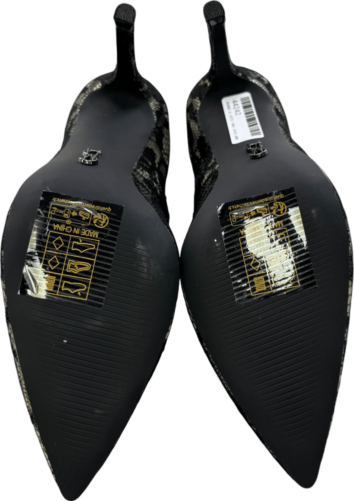 STEVE MADDEN Evelyn - l Pump Black Lace Heels UK 4 EU 37 👠 - Reliked