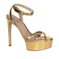 STEVE MADDEN Metallic Gold Platform High Heels UK 8 EU 41 👠 - Reliked