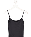 Stradivarius Black Strappy Polyamide Top UK S - Reliked