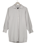 Stradivarius White Oversized Poplin Shirt Dress UK S - Reliked
