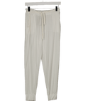Stripe & Stare White Soft Brushed Woven Pyjama Bottoms UK S - Reliked