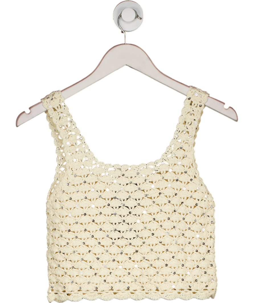 Strome Cream Calla Bassa Top In Sand UK XS/S - Reliked