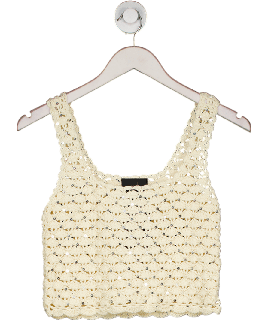 Strome Cream Calla Bassa Top In Sand UK XS/S - Reliked