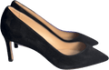Stuart Weitzman Black Suede Leather Anny 70mm Court Shoe UK 2.5 EU 35.5 👠 - Reliked