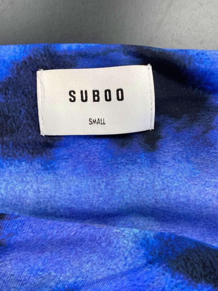 Suboo Blue Tie - Dye Long Sleeve Mini Dress UK S - Reliked