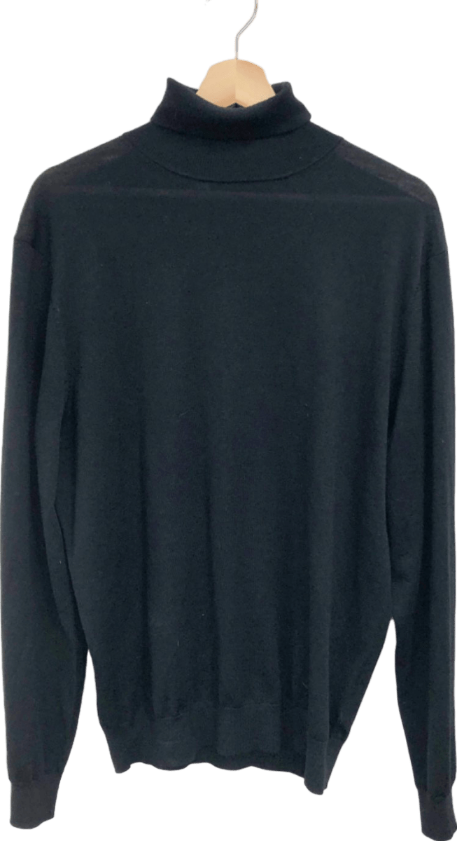 Suitsupply Black Turtleneck Sweater XL - Reliked