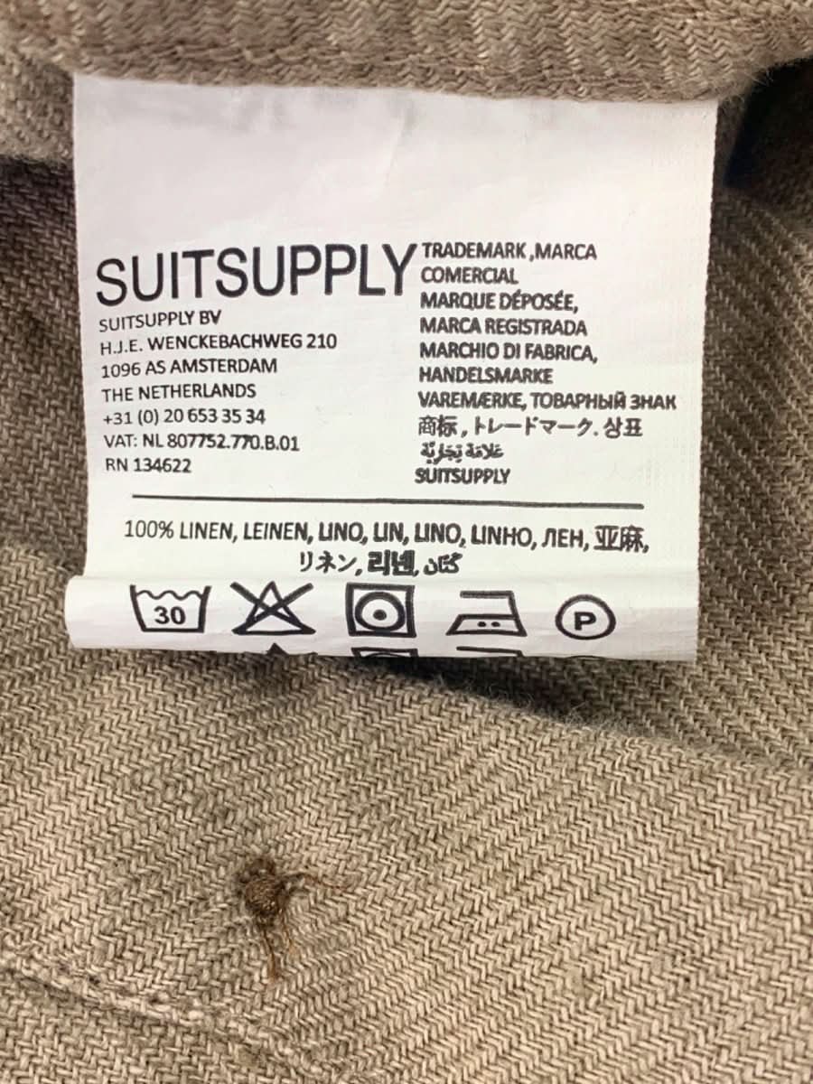 Suitsupply Brown Pure Linen Shirt L - Reliked