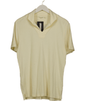 SuitSupply Butter Yellow Terry Polo Shirt UK L - Reliked