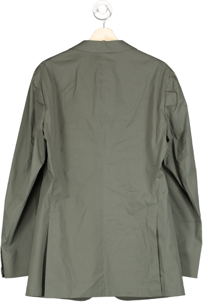 Suitsupply Mid Green Lazio Stretch Cotton Blazer UK 42L - Reliked