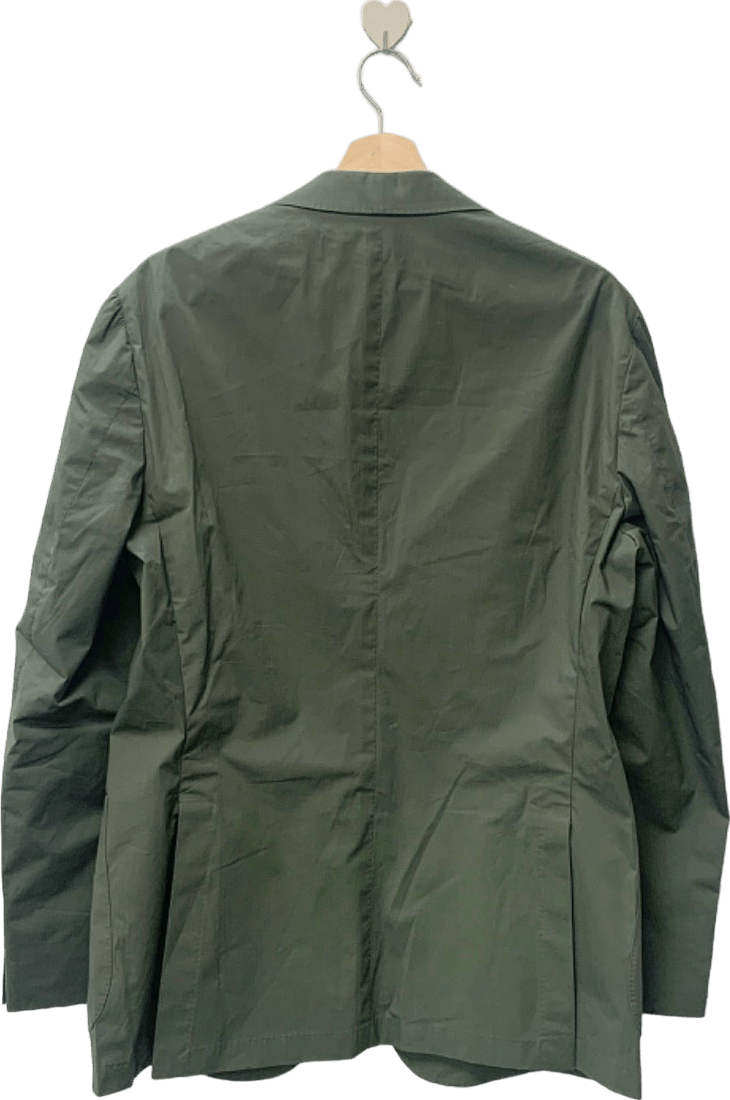 Suitsupply Mid Green Lazio Stretch Cotton Blazer UK 44" - Reliked