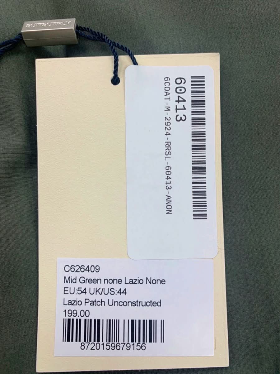 Suitsupply Mid Green Lazio Stretch Cotton Blazer UK 44" - Reliked