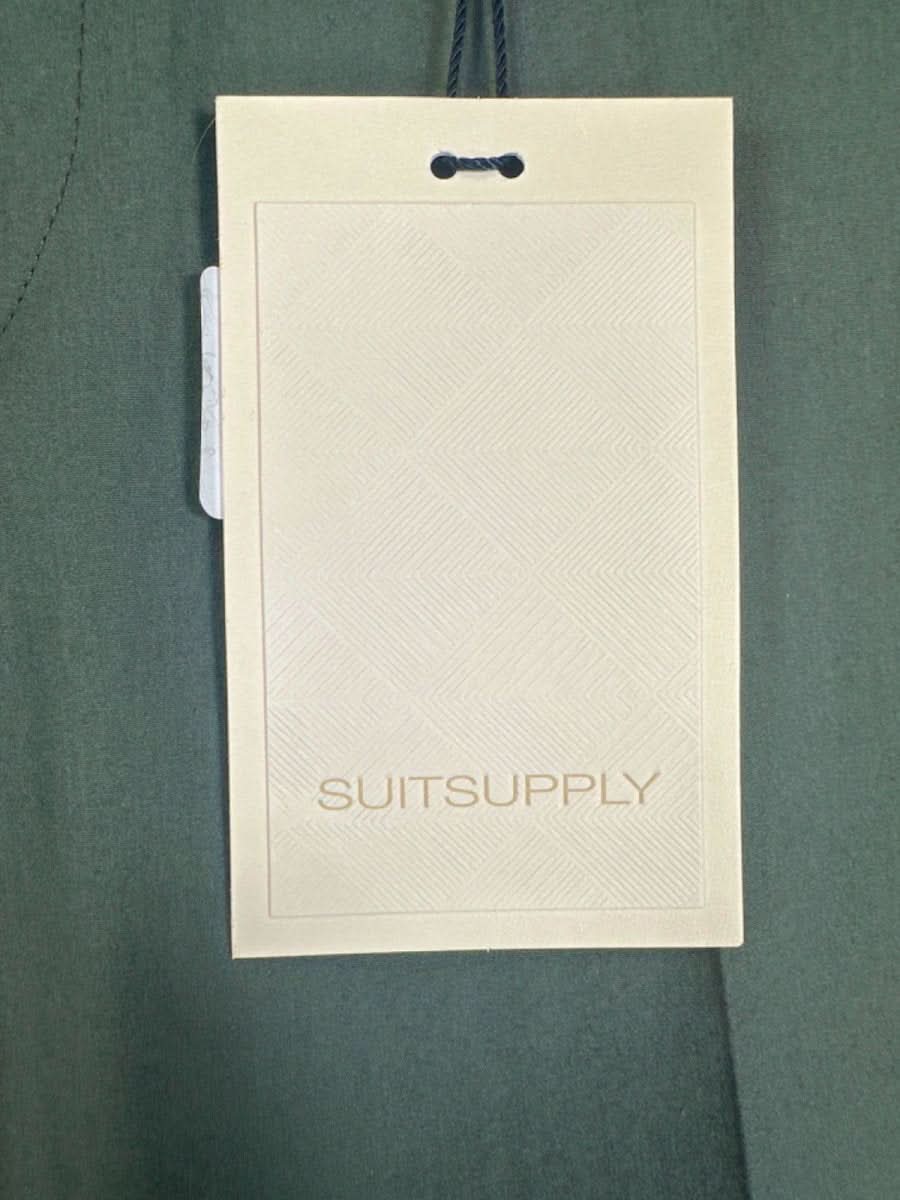 SuitSupply Mid Green Soho Trousers UK 34L - Reliked