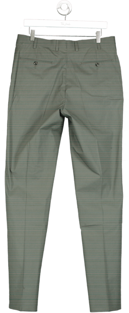SuitSupply Mid Green Soho Trousers UK 34L - Reliked