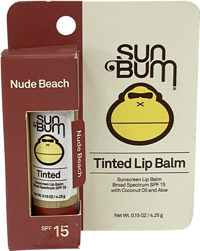 sun bum Tinted Lip Balm Nude Beach 4.25g - Reliked