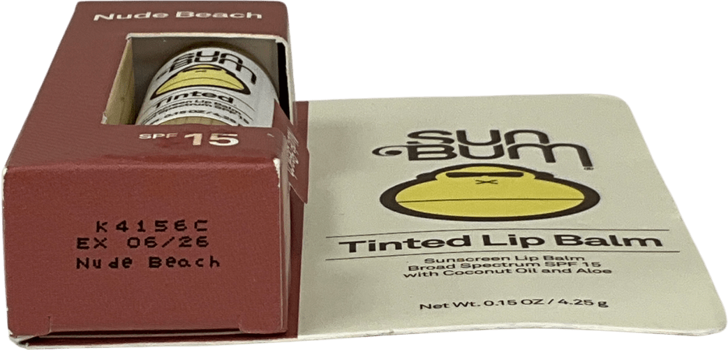 sun bum Tinted Lip Balm Nude Beach 4.25g - Reliked