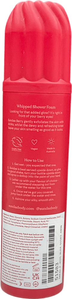 sundae Exfoliating Body Wash Berry 265ml - Reliked