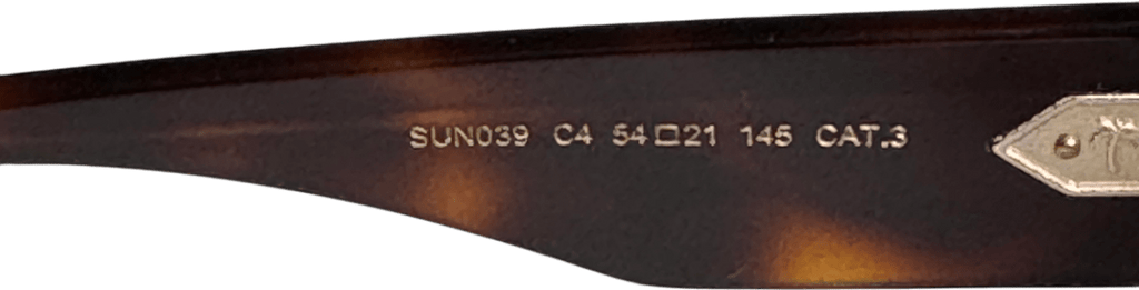 Sunday Somewhere Grace In Brown Havana Sunglasses With Case & Box - Reliked