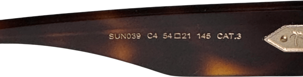 Sunday Somewhere Grace In Brown Havana Sunglasses With Case & Box - Reliked