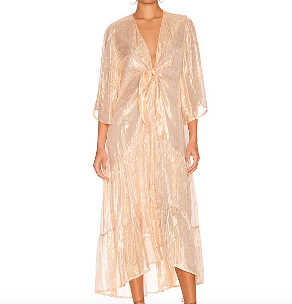 Sundress Official Gold Anika Dress UK L/XL - Reliked