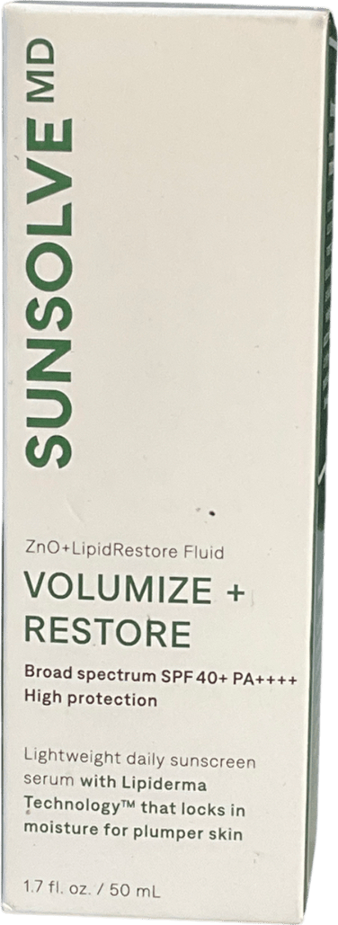 sunsolve Lipidrestore Volumize + Restore Spf40 50ml - Reliked