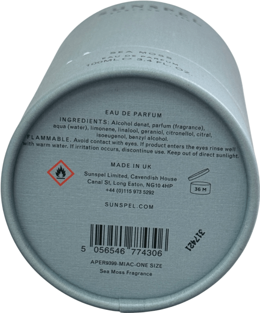 Sunspel Sea Moss Eau De Parfum 100ml - Reliked