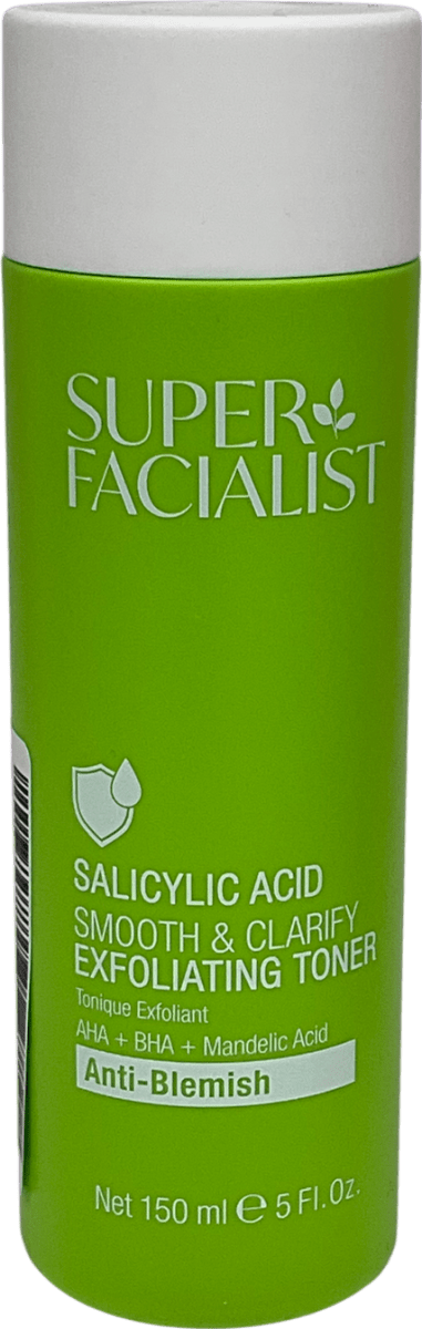 Super Facialist Salicylic Acid Smooth & Clarify Exfoliating Toner 150ml - Reliked