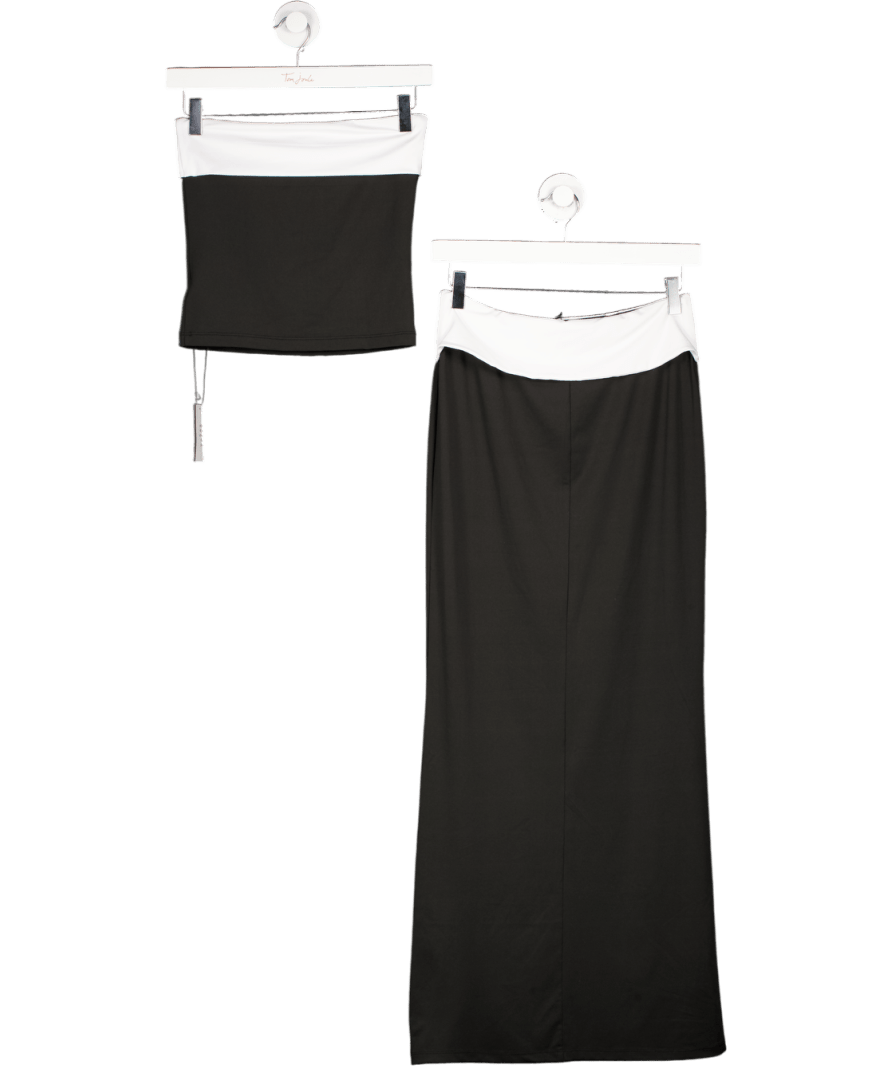Superdown 2 - piece Black / White Jodie Co - ord Top And Skirt Set UK XS - Reliked