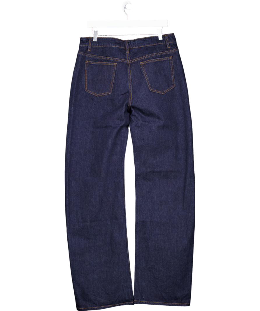 Superdown Dark Blue Mid Rise Ultrasoft Baggy Jeans UK M - Reliked