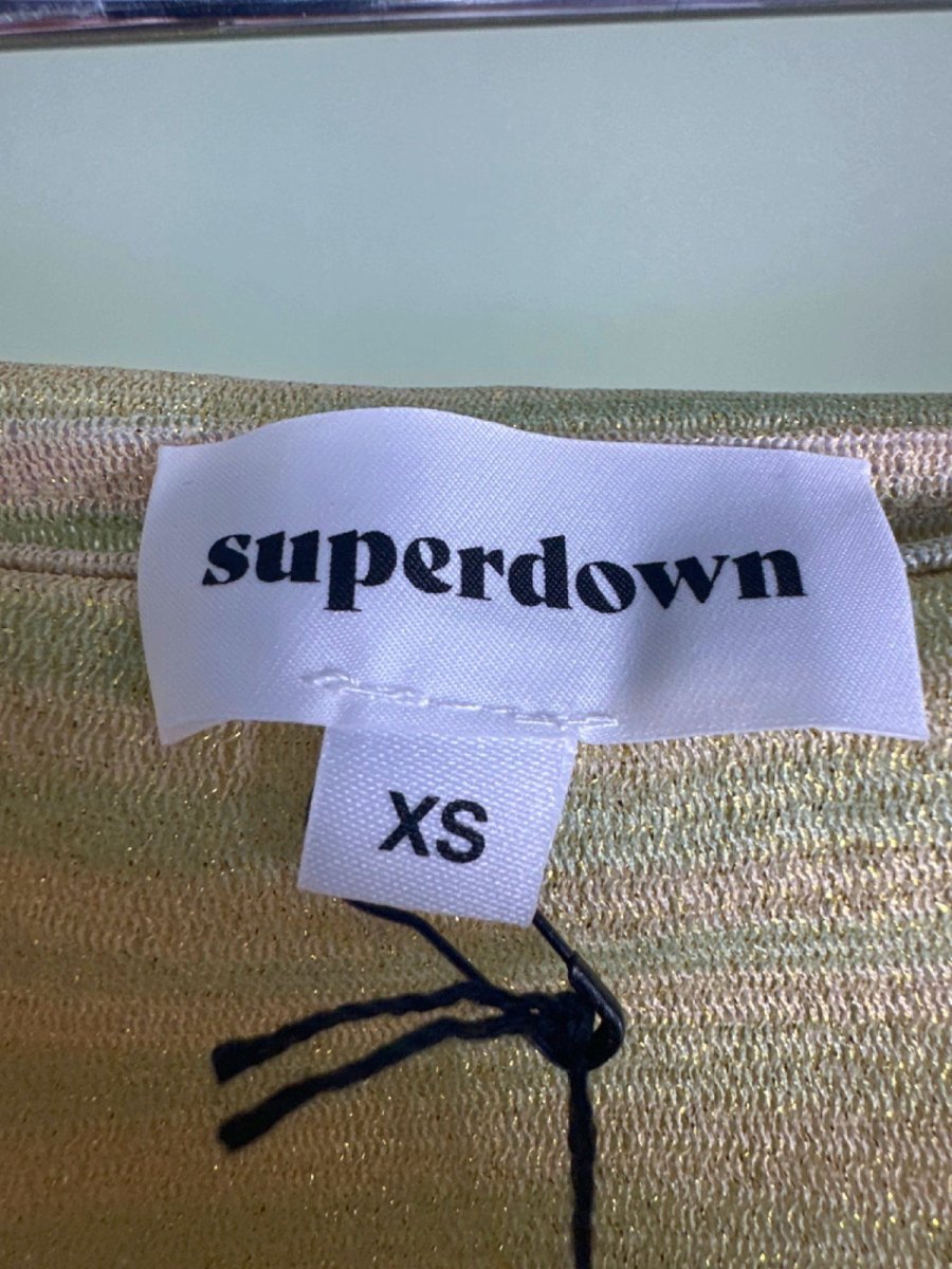 Superdown Gold Off - Shoulder Maxi Dress UK XS - Reliked
