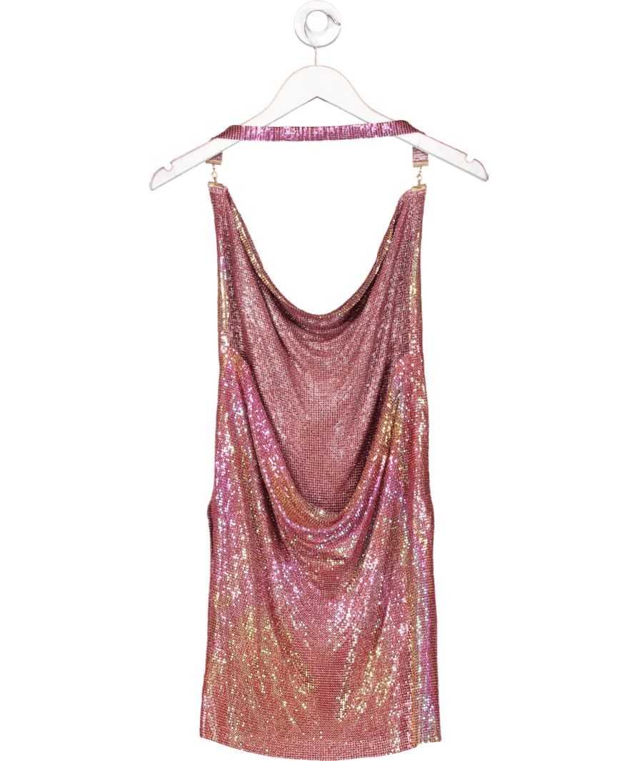 Superdown Pink Paula Drape Mini Dress UK S - Reliked