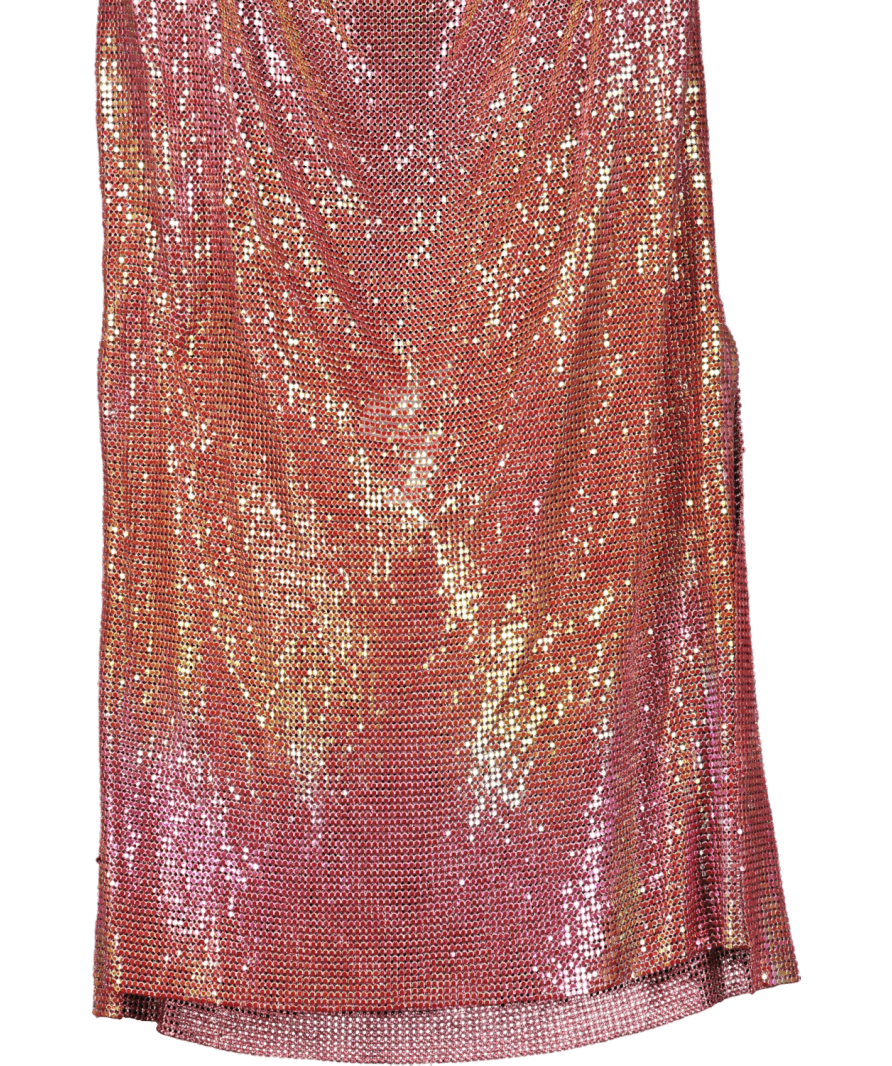 Superdown Pink Paula Drape Mini Dress UK S - Reliked