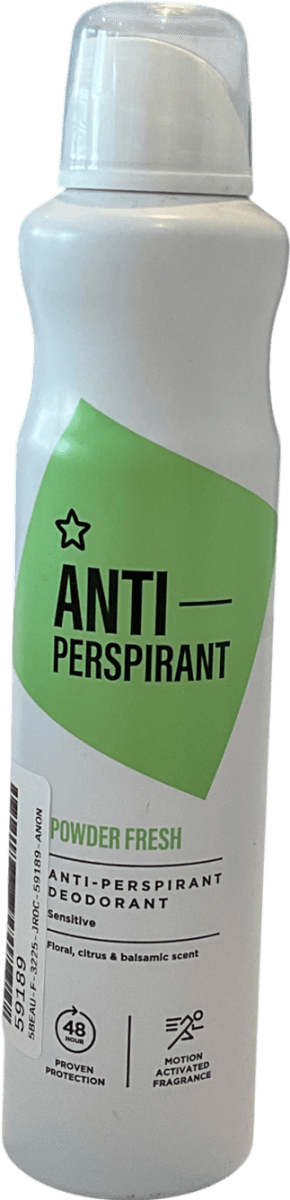 Superdrug Antiperspirant Powder Fresh 250ml - Reliked