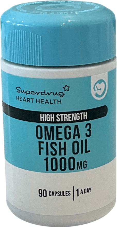 Superdrug Omega 3 Fish Oil 1000mg High Strength 90 Capsules 90 capsules - Reliked