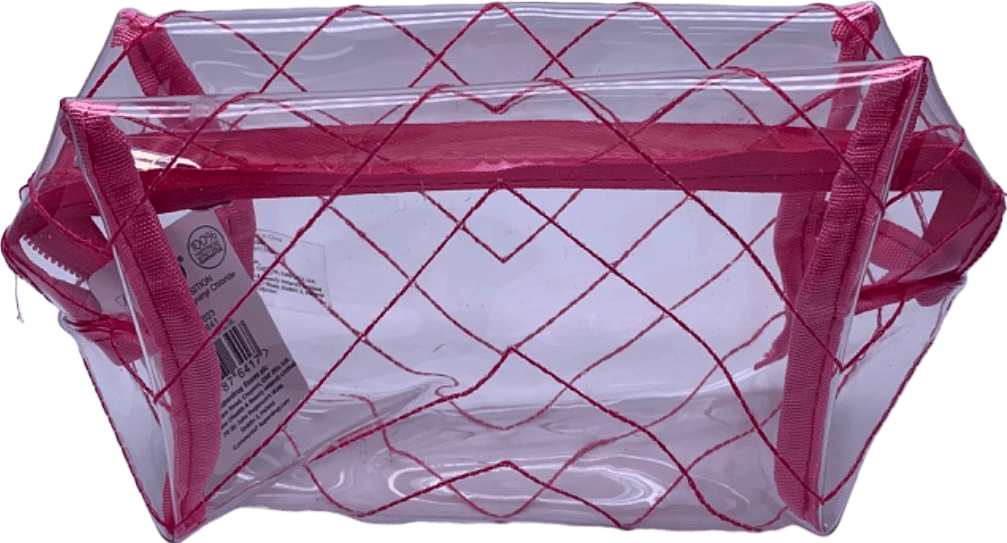 Superdrug Pink Transparent Makeup Bag - Reliked