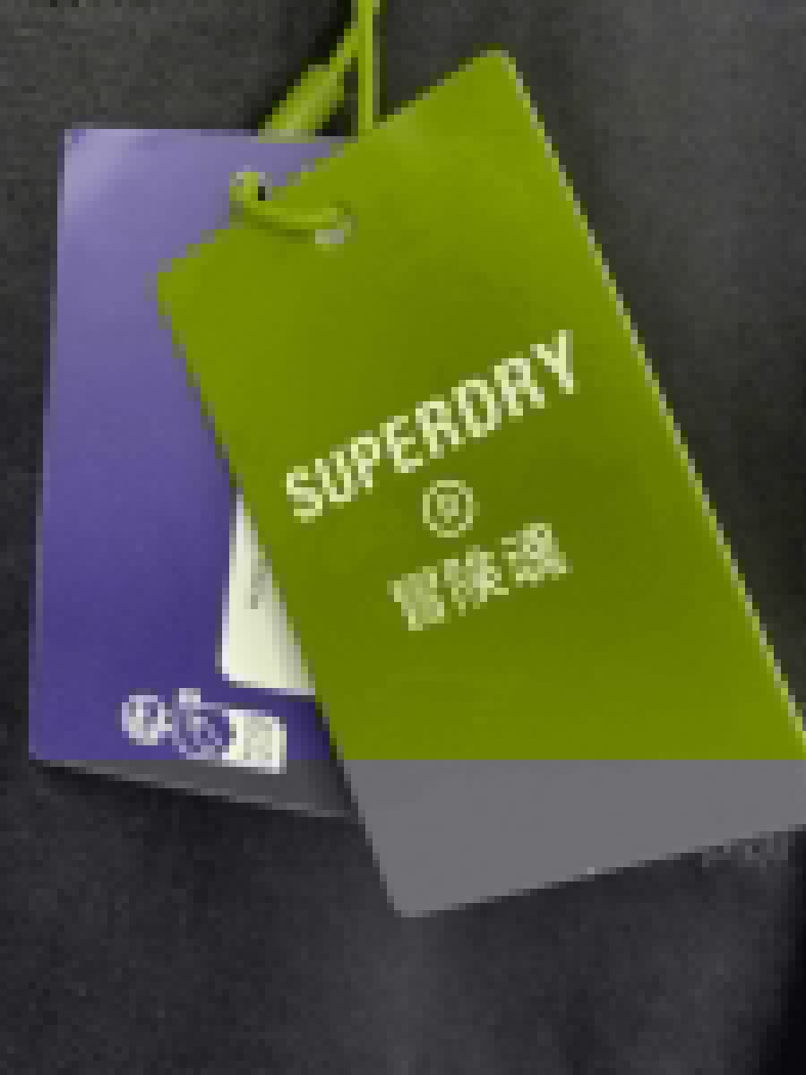 Superdry Black Vintage Logo Embroidered Tee SZ L - Reliked