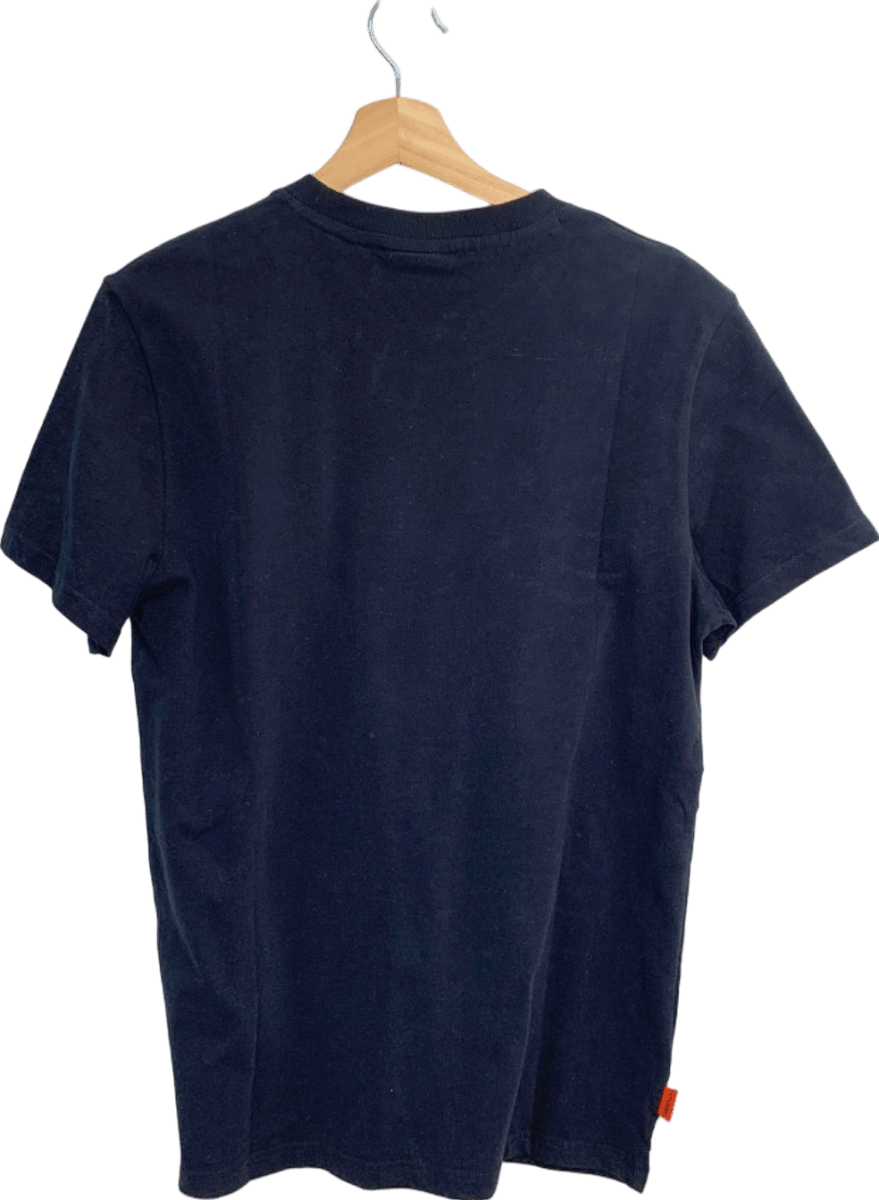 Superdry Black Vintage Logo Embroidered Tee SZ L - Reliked