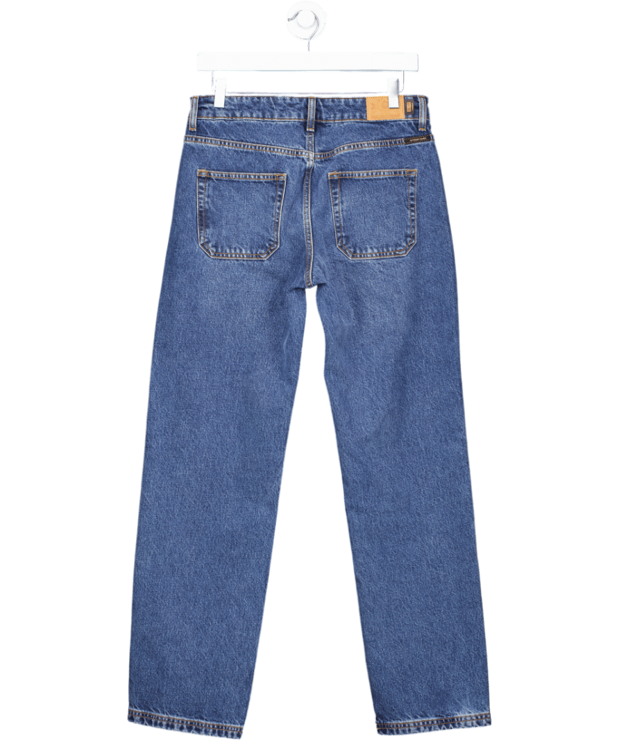 Superdry Blue Mid Rise Straight Leg Jean W28 - Reliked
