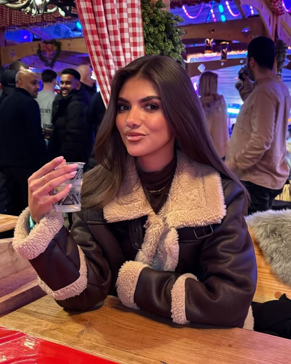 Superdry Brown Oversized Faux Shearling Aviator Jacket UK 16 - Reliked