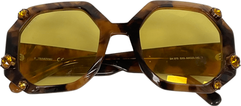 Swarovski Brown Dark Havana | Sunglasses - Reliked