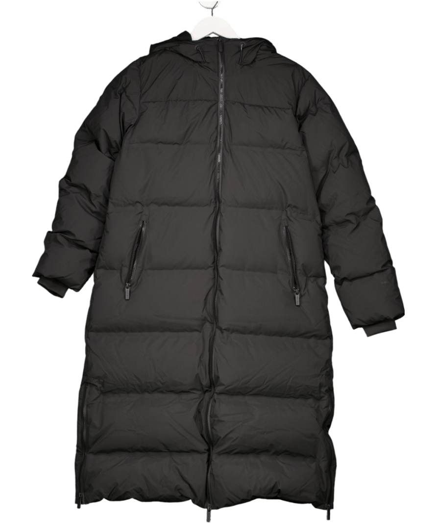 Sweaty Betty Black Nimbus Longline Waterproof Puffer UK 10 - Reliked