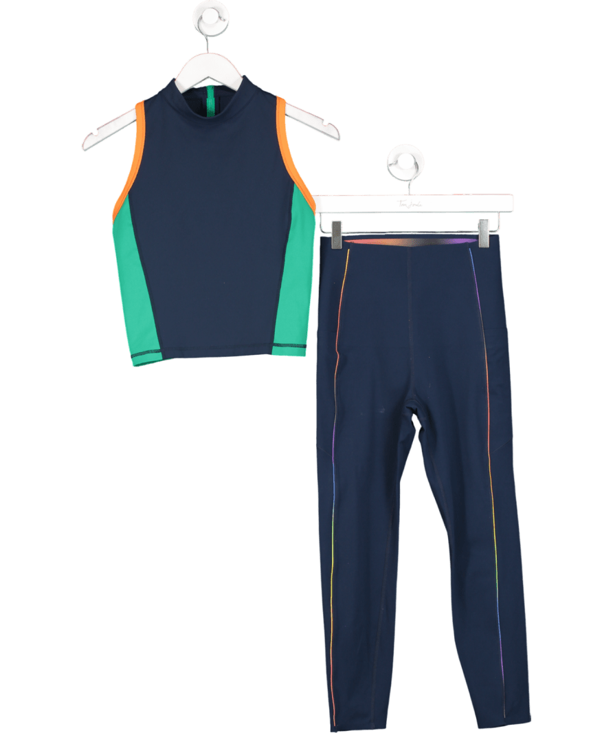 Sweaty Betty Multicoloured 2 - piece Power Top And 7/8 Leggings Set UK S - Reliked