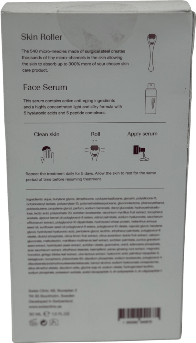 Swiss Clinic Skin Revival Treatment Microneedle Therapy Set 0.2mm - Reliked