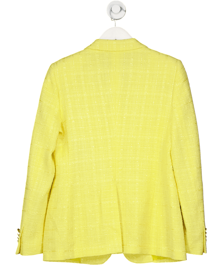 Tagliatore Yellow Tweed Single Breasted Blazer It44 UK 12 - Reliked
