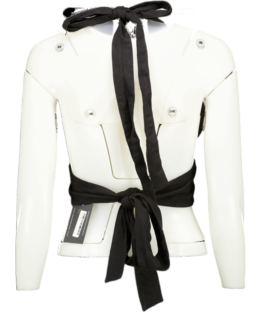 t/ala Black Halter Neck Top UK XS - Reliked