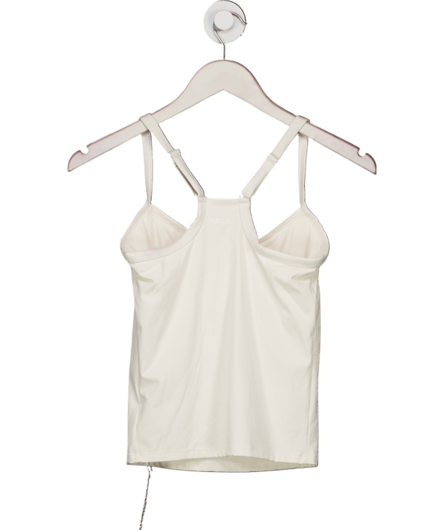 T/ALA White Sculpting Lounge Reversible Tank UK S - Reliked