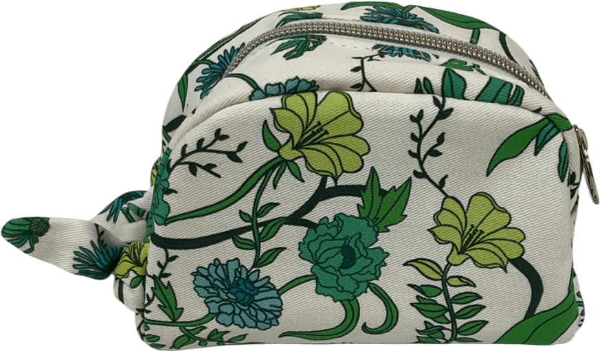 Tata Harper Green Floral Makeup Bag One Size - Reliked