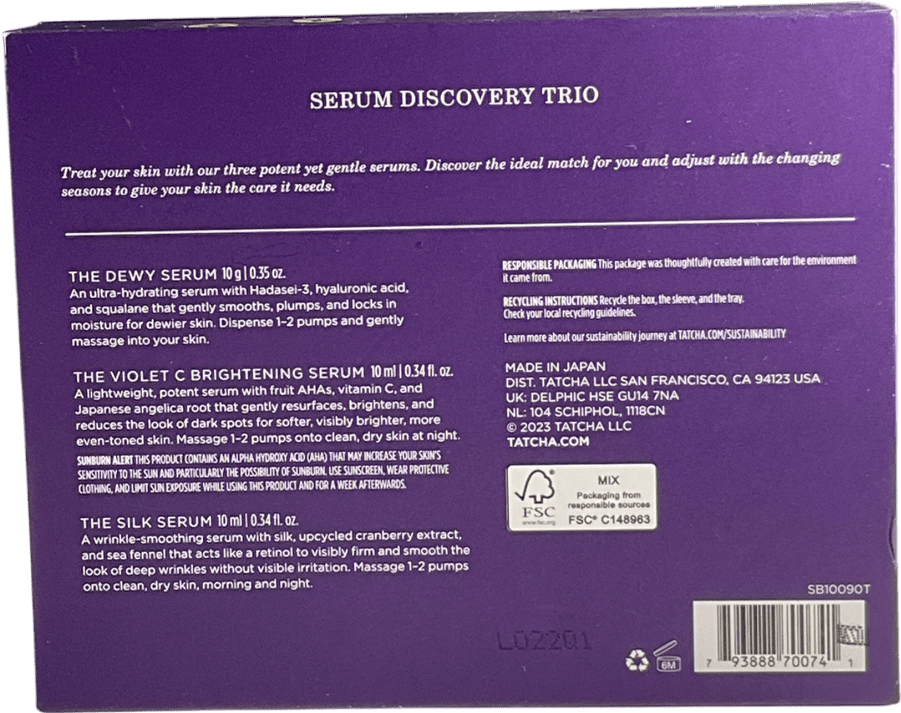tatcha The Serum Discovery Trio X3 10ml - Reliked